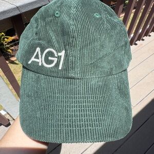 AG1 Green Corduroy Cap